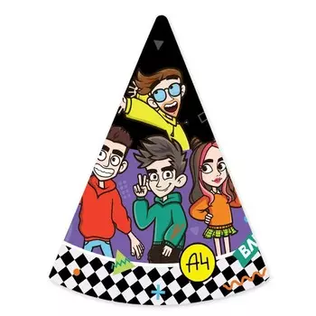 Колпак на день рождения «Влад А4», 6 шт.