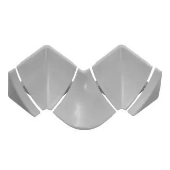 Набор комплектующих «Идеал», к плинтусу для столешницы,, металлик серебристый глянцевый