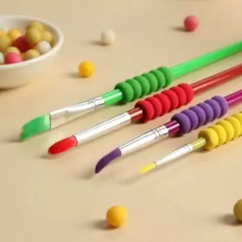 Набор кондитерских кисточек для декорирования Доляна «Артист», 205,5 см, 4 шт