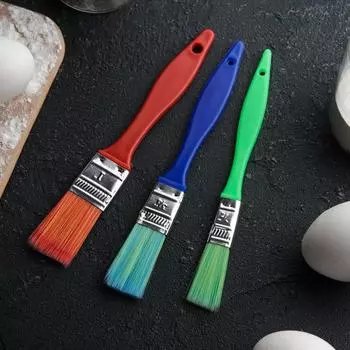 Набор кондитерских кисточек Доляна «Радуга», 3 шт.