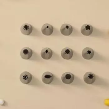 Набор насадок кондитерских, d=1,8 см, 12 шт