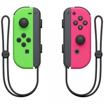 Набор контроллеров Nintendo Joy-Con, беспр,вибрация, для Nintendo Switch, зеленый, розовый
