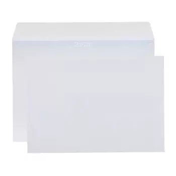 Набор конвертов C5 162 х 229 мм, без подсказа, без окна, отрывная лента, внутренняя запечатка, 80 г/м2, 50 штук