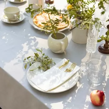 Набор конвертов для приборов Home collection-2 шт., 2210 см, белый, 100% лён