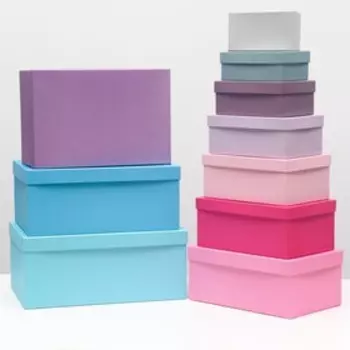Набор коробок 10 в 1 "Fresh candy", 30,5 х 20 х 13 - 12 х 6,5 х 4 см