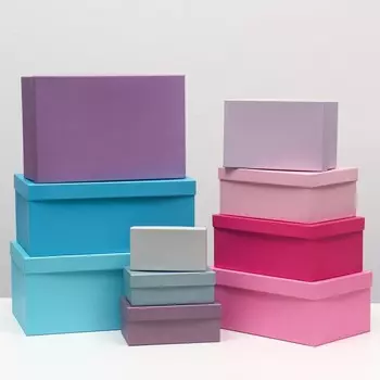 Набор коробок 10 в 1 "Fresh candy", 30,5 х 20 х 13 - 12 х 6,5 х 4 см
