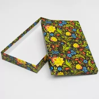 Набор коробок 10 в 1 "Хохлома", 36,5 х 26,5 х 12 - 23 х 13 х 3 см