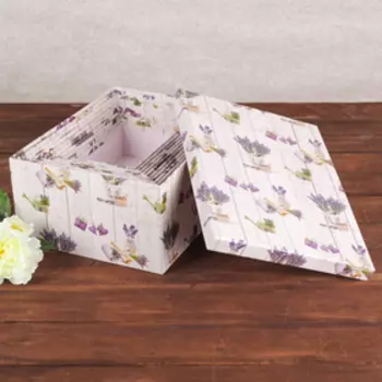 Набор коробок 10 в 1 "Лаванда", 37,5 х 29 х 16 - 19 х 13 х 7,5 см