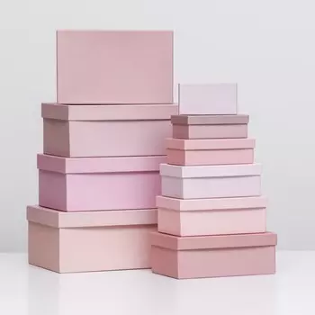 Набор коробок 10 в 1 «Пудра», 30 х 19 х 13 - 12 х 6,5 х 4 см