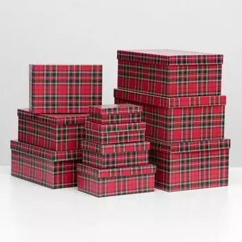 Набор коробок 10 в 1 "Роял стюарт", 30,5 х 20 х 13 - 12 х 6,5 х 4 см