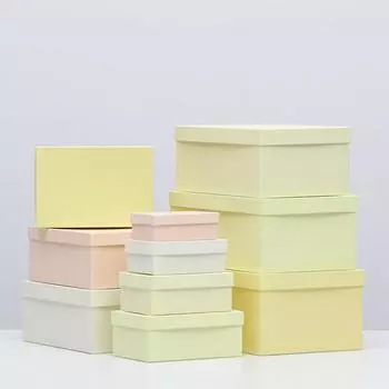 Набор коробок 10 в 1 "Солнечный", 30,5 х 20 х 13 - 12 х 6,5 х 4 см