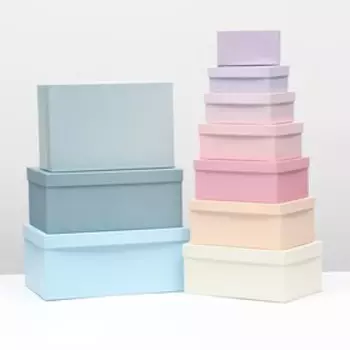 Набор коробок 10 в 1 "Тренд", 30,5 х 20 х 13 - 12 х 6,5 х 4 см