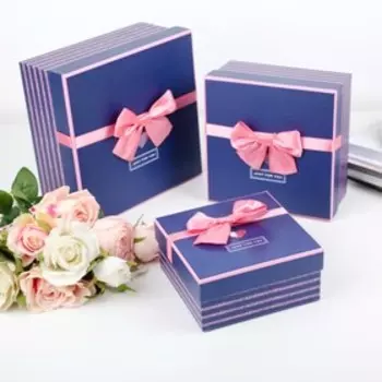 Набор коробок 3 в 1, 21 х 21 х 10 - 14 х 14 х 7 см