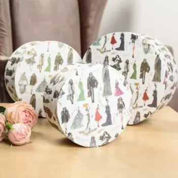 Набор коробок 3 в 1, 23 х 23 х 11 - 17 х 17 х 9 см