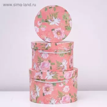 Набор коробок 3 в 1, 27 х 27 х 14 - 21 х 21 х 11 см