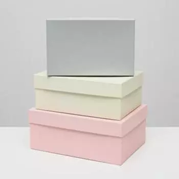 Набор коробок 3 в 1 "Античный", 23 х 16 х 9,5 - 19 х 12 х 6,5 см