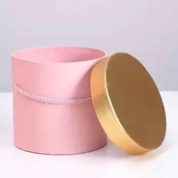 Набор коробок 3 в 1 круглый, розовый, 20 х 20 х 17 - 14 х 14 х 13 см