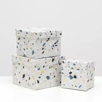 Набор коробок 3 в 1, "Мозайка", 16.5 x 16.5 x 13 - 11.5 x 11.5 x 9 см