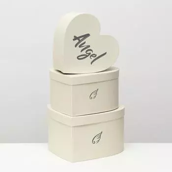 Набор коробок 3 в 1 "Сердца", 29 x 28 x 16-23 x 22 x 12 см