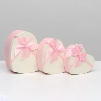 Набор подарочных коробок сердце 3 в 1, 22209 - 16146 см