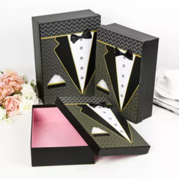 Набор коробок 3 в 1 "Смокинг", 29 х 21 х 9 - 26 х 18 х 6 см