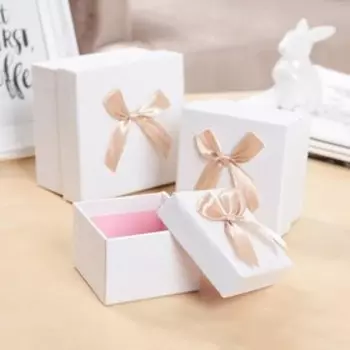 Набор коробок 3 в 1 "Торжество", белый, 11 х 11 х 7 - 7,5 х 7,5 х 5 см