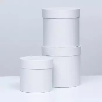 Набор коробок 3в1 "Белый", 15 х 15, 18 х 18, 19 х 19 см