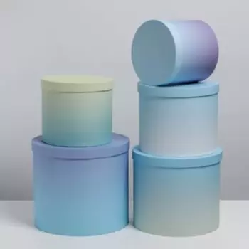 Набор коробок 5 в 1 «Градиент 2», 13 × 13,5‒19.5 × 23 см