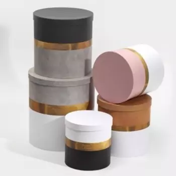 Набор коробок 5в1, "Пантон 04", 23 х 23 х 25 - 15 х 15 х 15 см