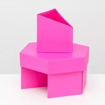 Набор коробок 6в1 "Тортик" Ярко-розовый, 29,5х15 см