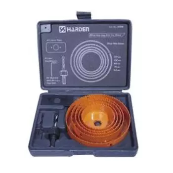 Набор коронок по дереву HARDEN 610545, 64-127 мм, 8 предметов