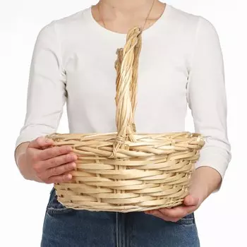 Набор корзин, 2 шт, 33×14/33 см, 28×13/28 см, ива