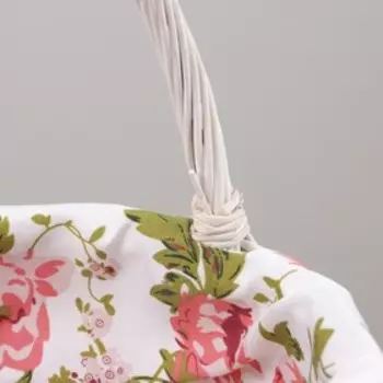 Набор корзин плетёных, 2 шт, 25x14x30 см белый