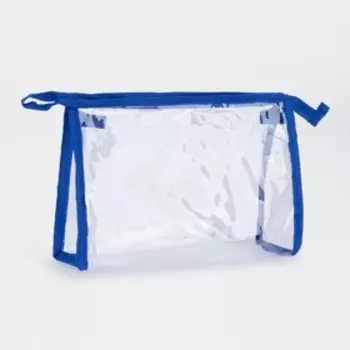 Набор косметичек 2 в 1 на молниях, цвет сиреневый