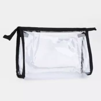 Набор косметичек 2 в 1 на молниях, цвет зелёный