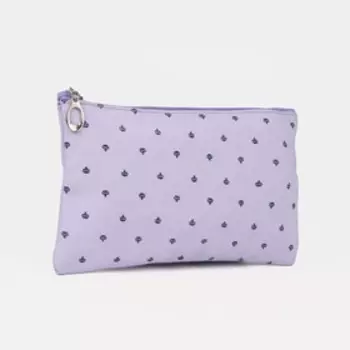 Набор косметичек на молниях, 3 в 1, цвет сиреневый