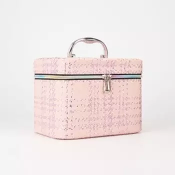 Набор косметичек на молниях, 3 в 1, цвет сиреневый