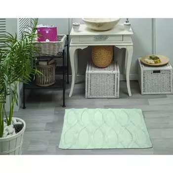 Набор ковриков для ванной Daniel, 60х100 и 50х70 см, цвет ментол