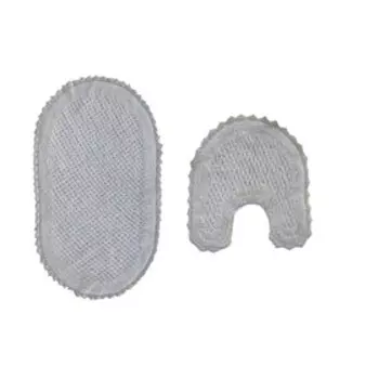 Набор ковриков для ванной Hanna, 60х100 и 50х50 см, цвет серо-голубой