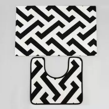 Набор ковриков для ванной и туалета SAVANNA «Мол», 2 шт.: 5080 см, 4050 см