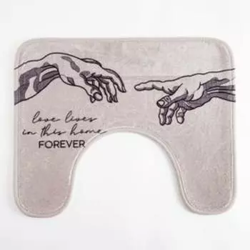 Набор ковриков для ванной «Этель» Forever 2 шт., 5040 см, 8050 см, велюр