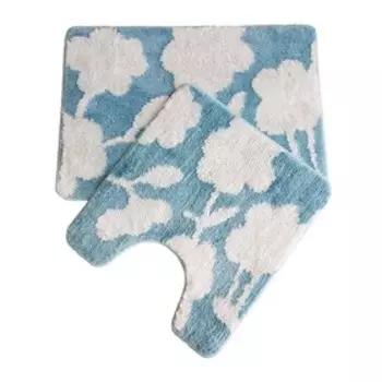 Набор ковриков для ванной комнаты IDDIS P37M465i12, 45х65 и 45х50 см, микрофибра