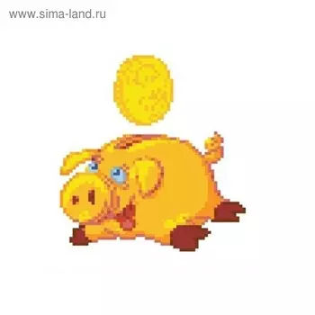 Набор крестом канва с рисунком «Копилка»