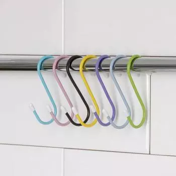 Набор крючков для рейлинга, 7 см, d=2.3 см, 7 шт., МИКС