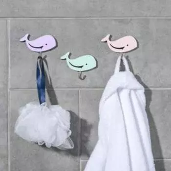 Набор крючков на липучке «Цветик», 3 шт, цвет и форма МИКС