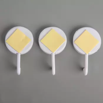 Набор крючков на липучке «Тропические цветы», 3 шт, рисунок МИКС