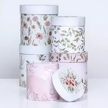 Набор круглых коробок 5 в 1 «Успокоение » , 19.519.5 - 1414 см