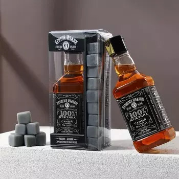 Подарочный набор «Крутой мужик», гель для душа виски 250 мл и мыло для рук 90 г, Чистое счастье