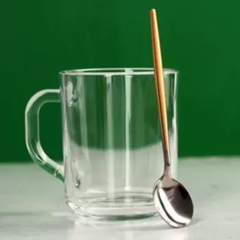 Набор «Крутой мужик»: кофе молотый «Амаретто» 100 г., кружка стеклянная 250 мл. и ложка