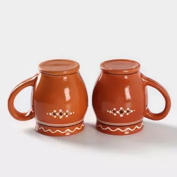 Набор кружек для кваса «Оятские мотивы», 2 шт